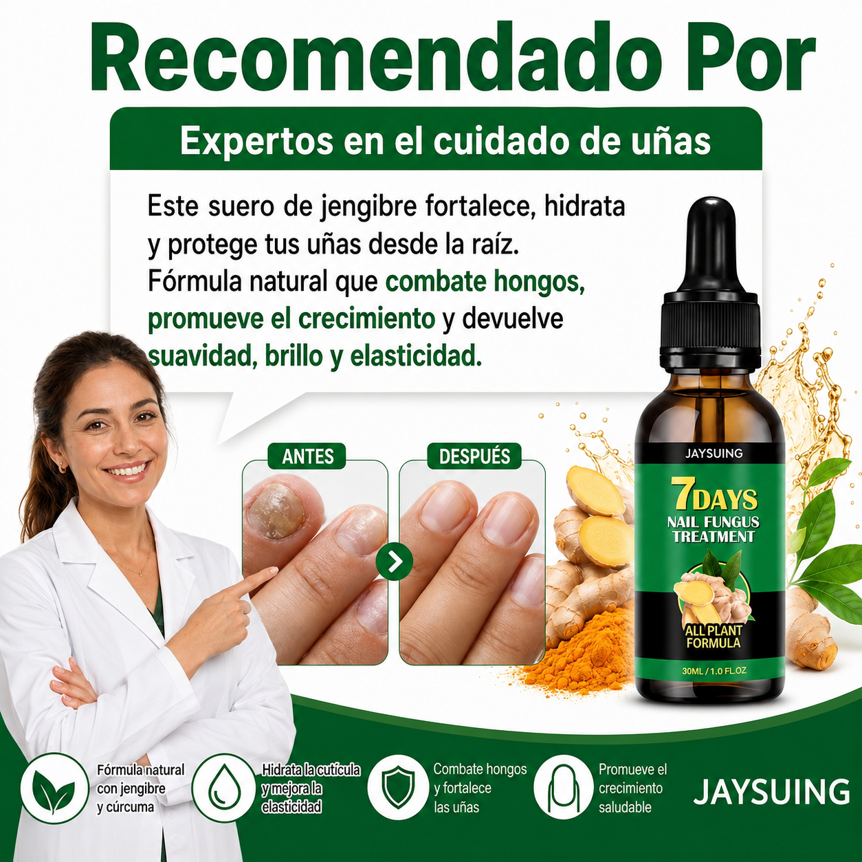 TRATAMIENTO ANTIHONGOS PARA UÑAS 100% NATURAL