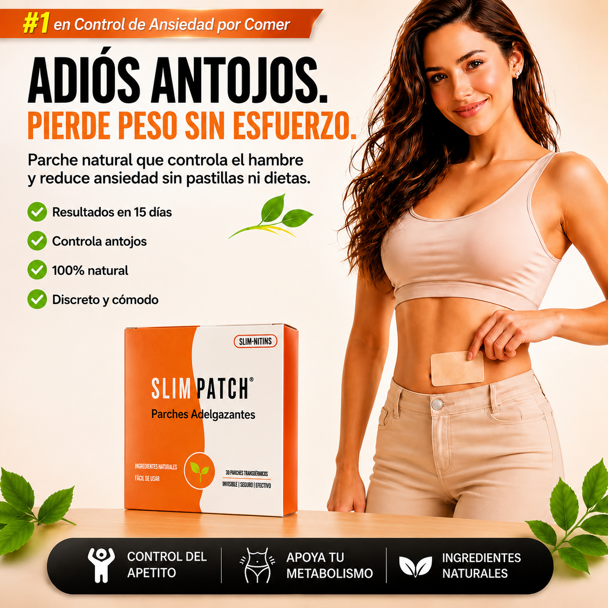 PARCHES ADELGAZANTES MAGNÉTICOS 100% NATURALES