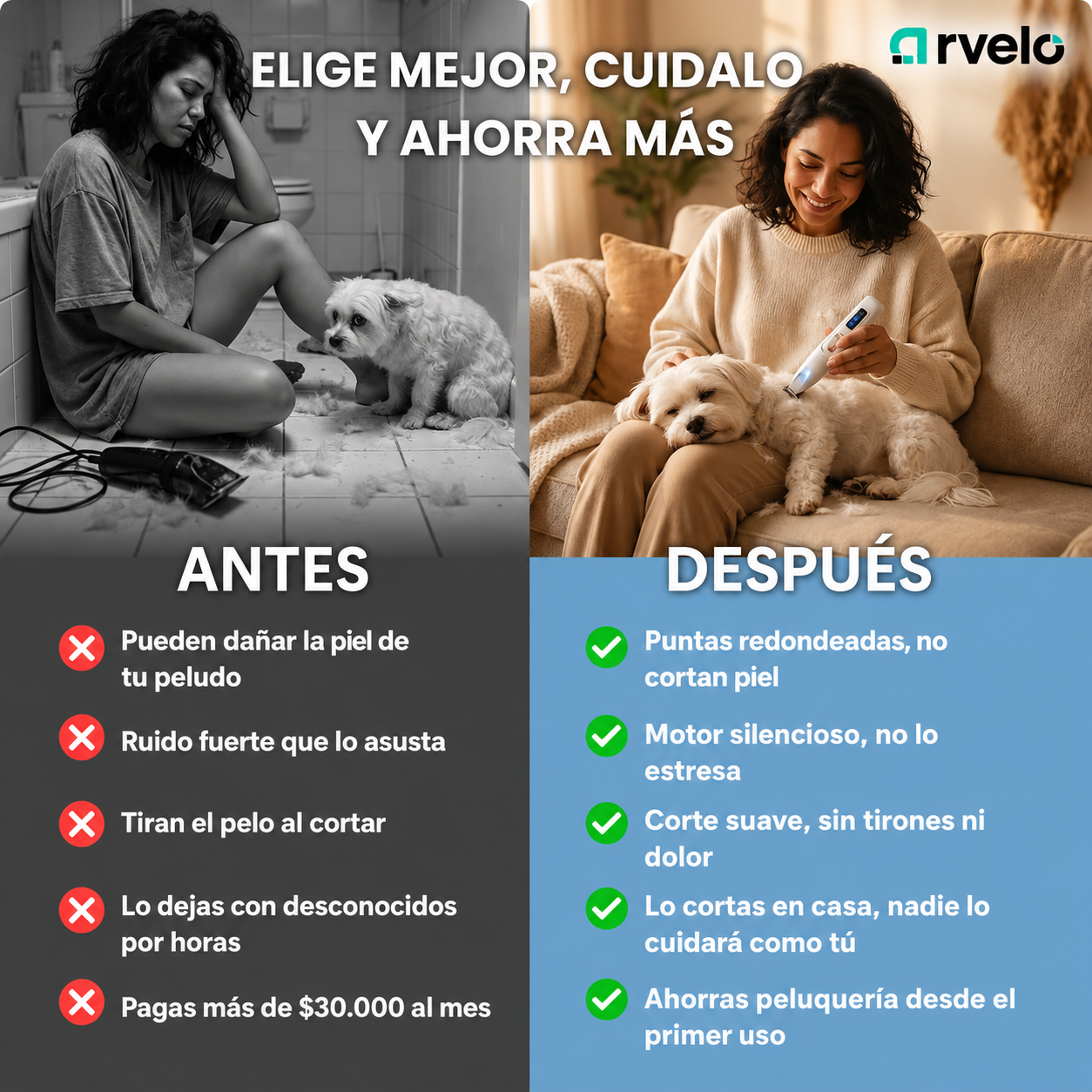 PetTrim Pro Kit de Estética Animal — Corte rápido y seguro sin tirones + Envío Gratis Hoy