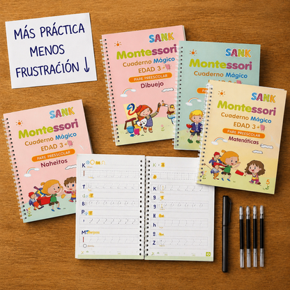 MAGICWRITE Cuaderno Mágico para Niños - Mejora la caligrafía, Ideal para niños de diferentes edades y niveles de aprendizaje.