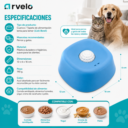 SmartCalm Plato Lamedor 2 en 1 — Reduce el estrés y mejora la digestão + AHORA, ENVIO GRATIS