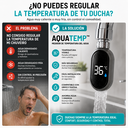 AQUATEMP™ Medidor LED - Baños a la temperatura perfecta en 1 segundo