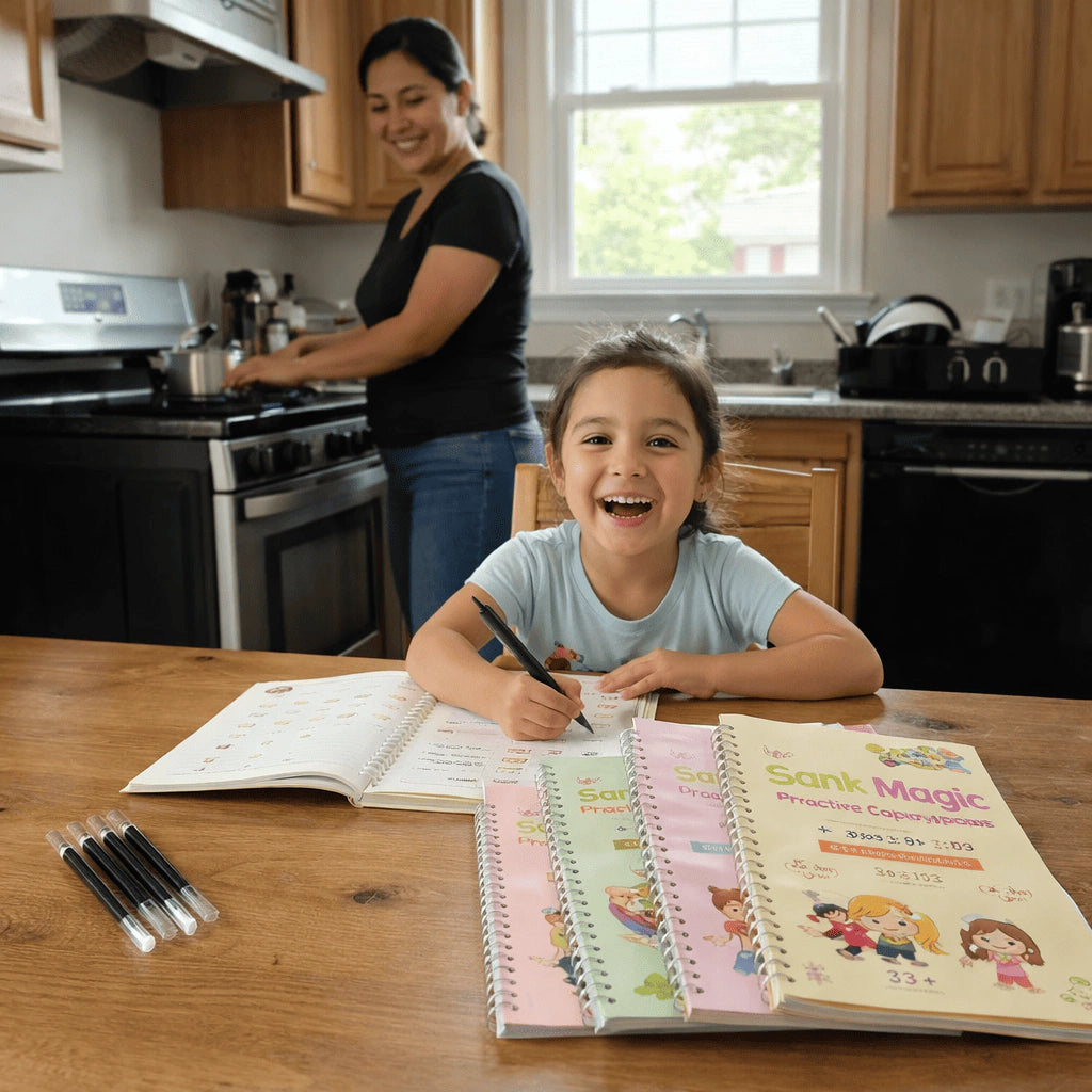 MAGICWRITE Cuaderno Mágico para Niños - Mejora la caligrafía, Ideal para niños de diferentes edades y niveles de aprendizaje.